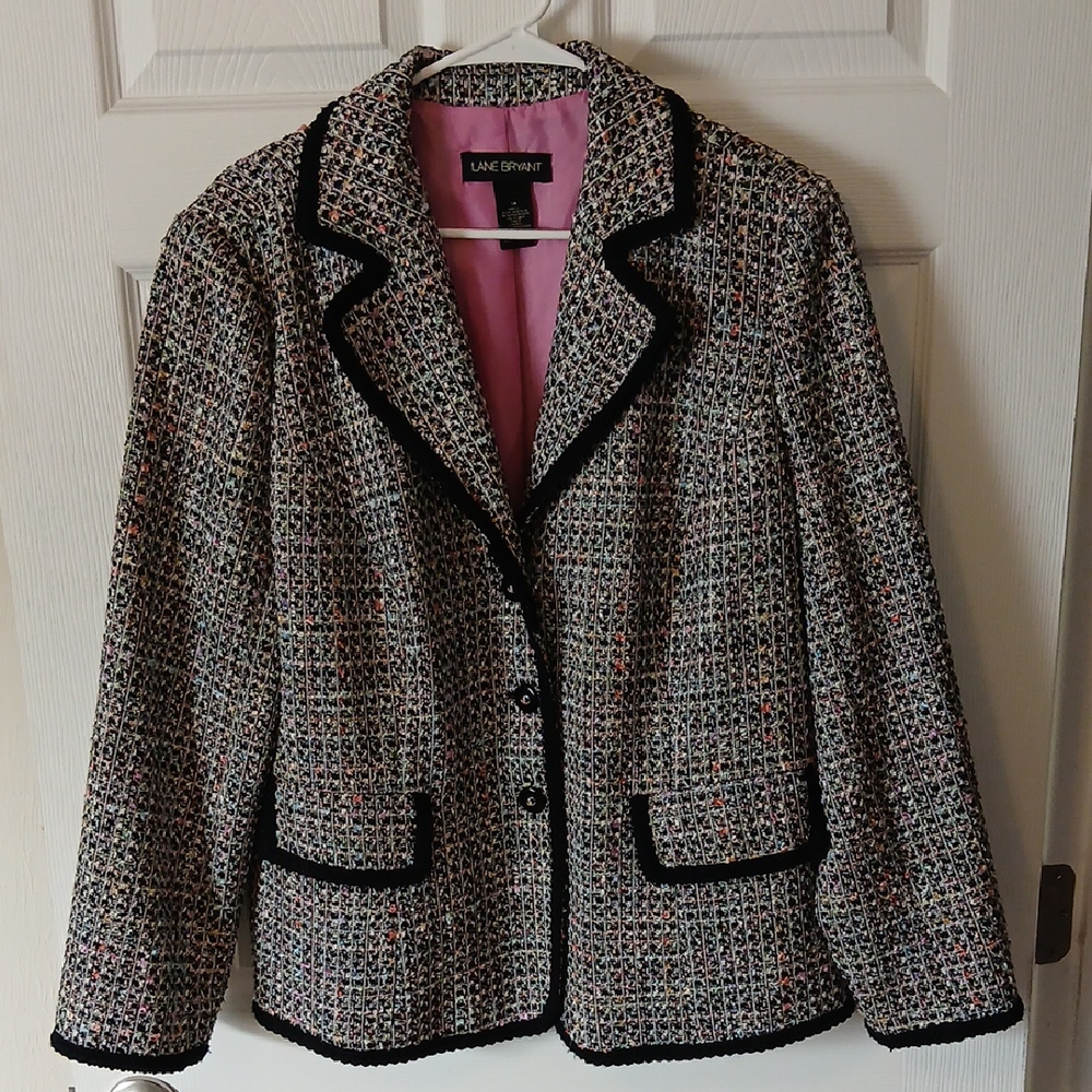 Lane Bryant Women's Multi Spring Colored Jacket. Size 18